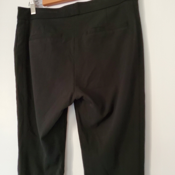ADRIANNA PAPELL Women Sz 6 Skinny Ankle Moto Black Pants Zip Pockets Stretch EUC - Picture 12 of 12